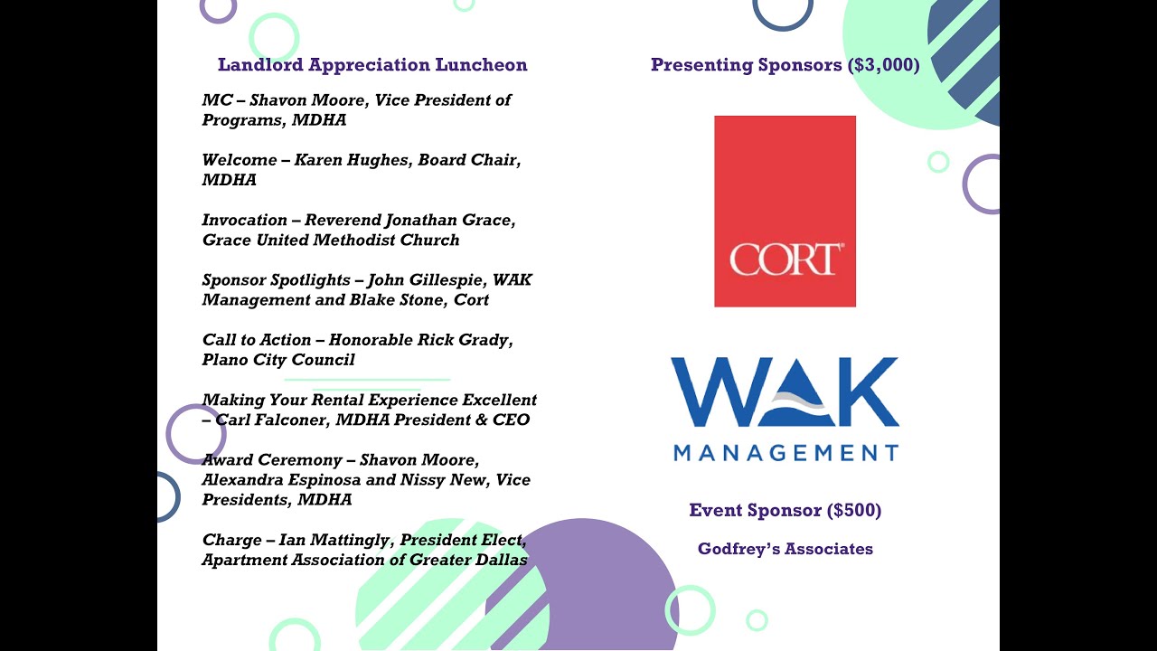 2020 Virtual Landlord Appreciation Luncheon