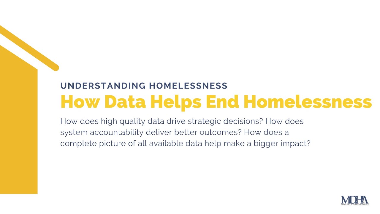 Understanding How Data Helps End Homelessness