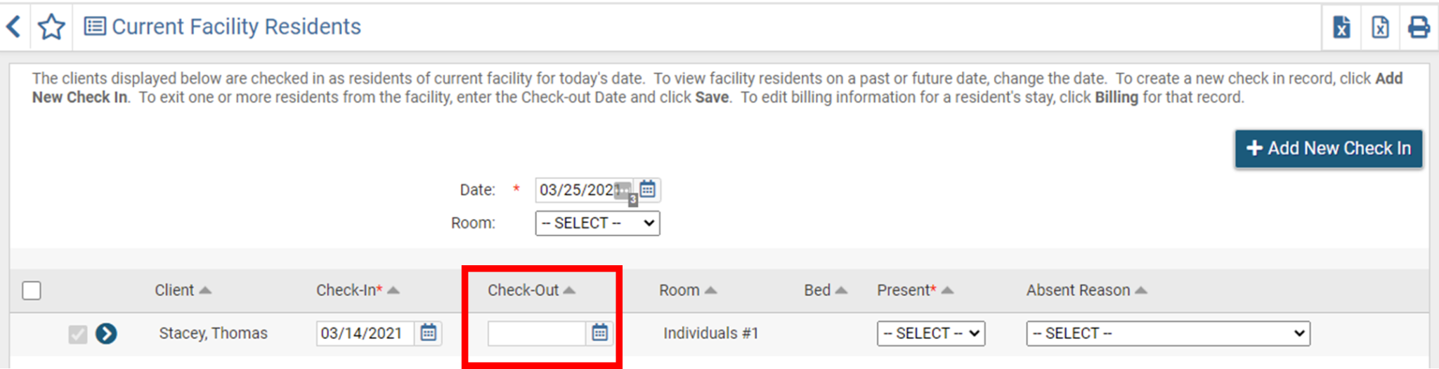 Unit Checkout Housing Forward